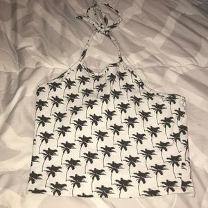 Palm Tree Halter Top